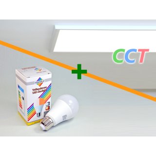 Variation 1 | LED-Panel + LED-Lampe 12Watt/E27 duolight