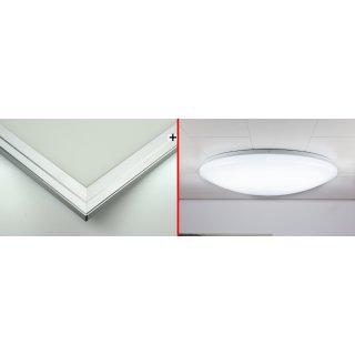 Variation 2 | LED-Panel + Denkenleuchte Sunny CCT